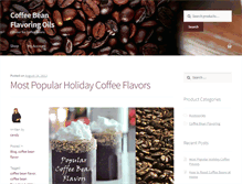 Tablet Screenshot of coffeebeanflavor.com